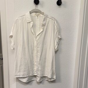 Anthropologie White Button Down Shirt